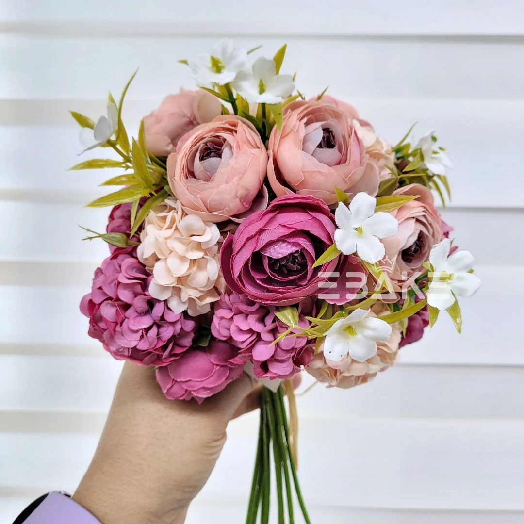 A1025 Peony & Hydrangea Bunch (Peonies, Hydrangea & Fillers)