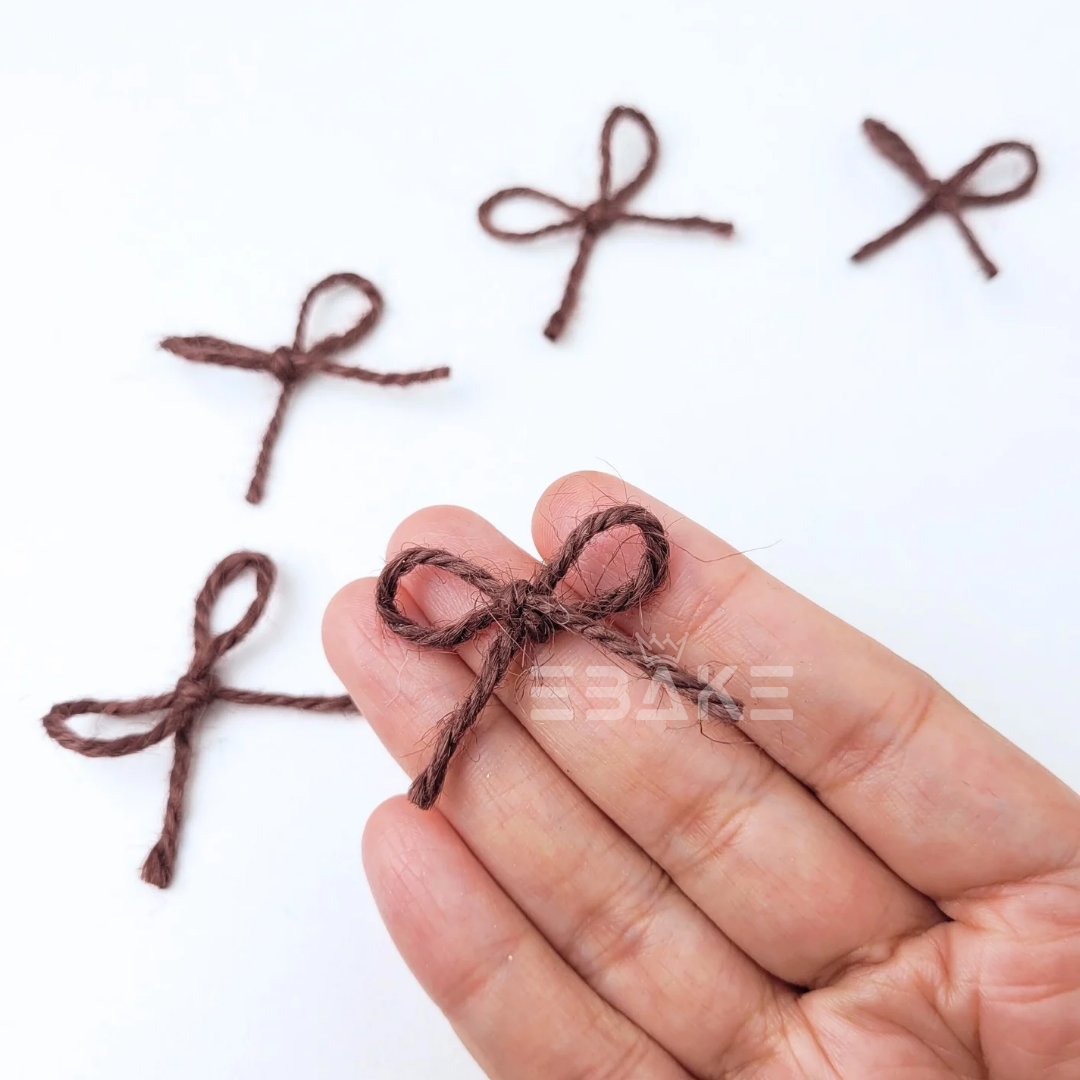 Cute Mini Bows - Dark Brown (Set of 5 pcs)