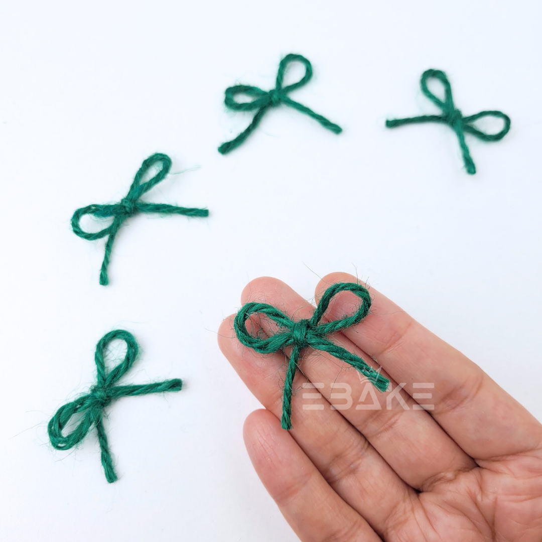 Cute Mini Bows - Green (Set of 5 pcs)