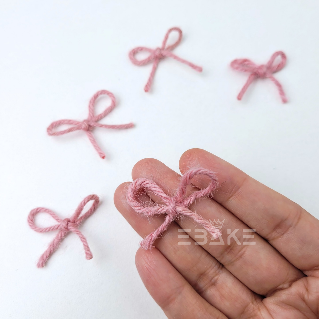 Cute Mini Bows - Mauve Pink (Set of 5 pcs)