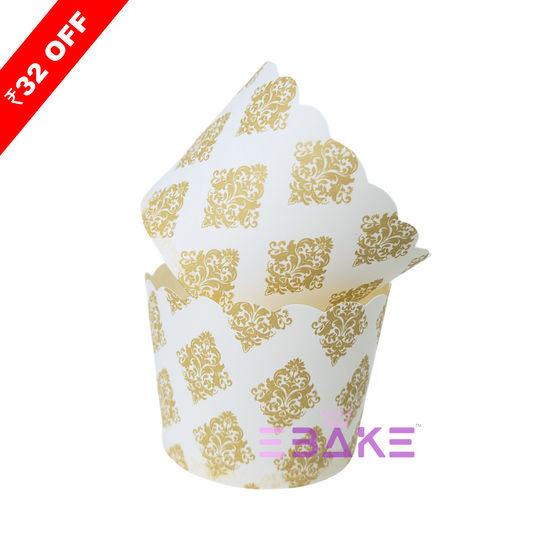 White Paper Muffin Cup - Set Of 50 Pieces Medium