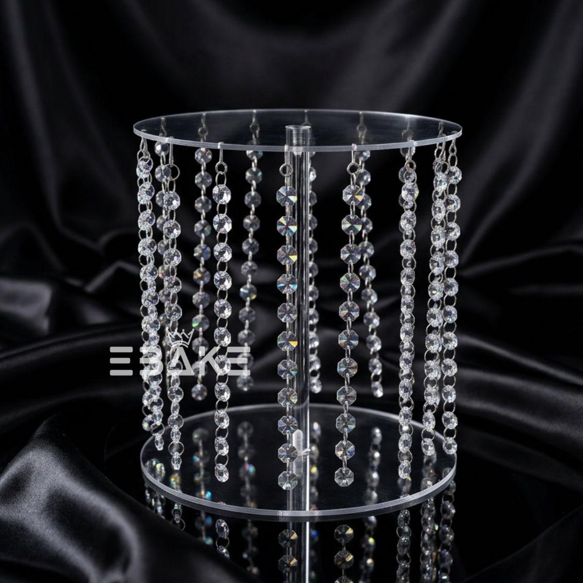 Crystal Cake Spacer (Cake Separator) for Wedding / Engagement Cakes 10 Inch