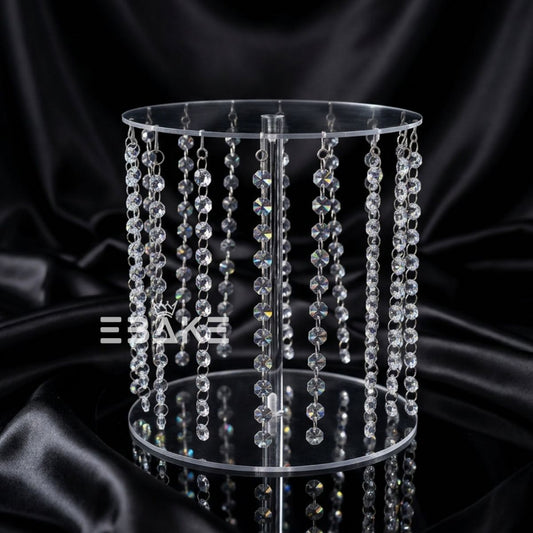 Crystal Cake Spacer (Cake Separator) for Wedding / Engagement Cakes 10 Inch