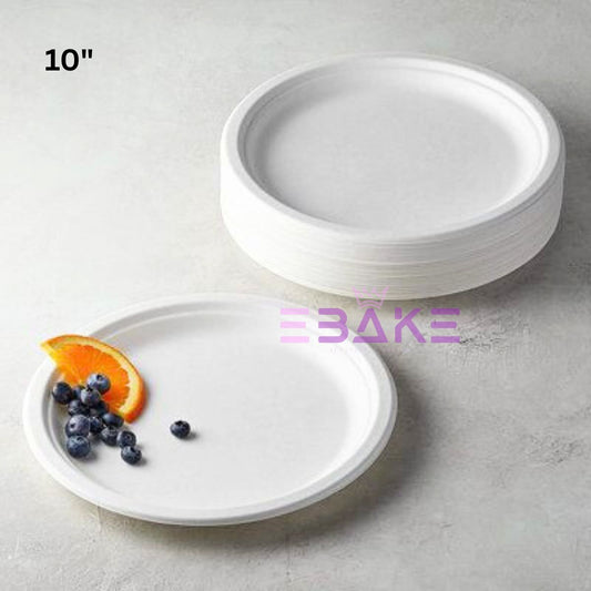 Disposable Plates 10" (Bagasse)