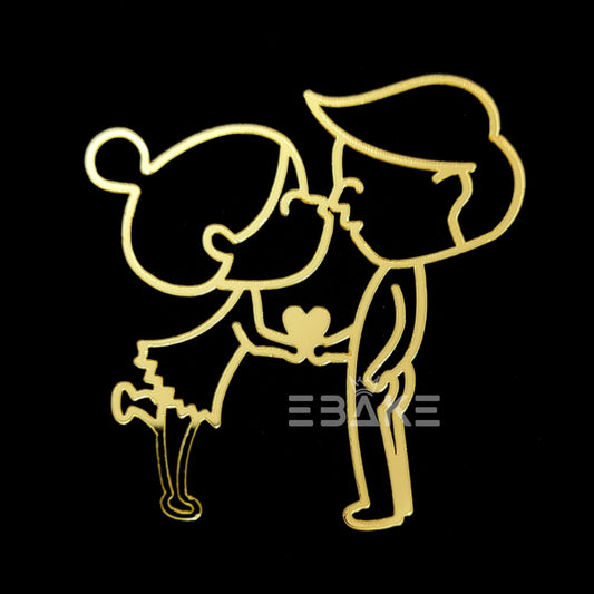 Cute Couple Charm/Cutout 3 Inch