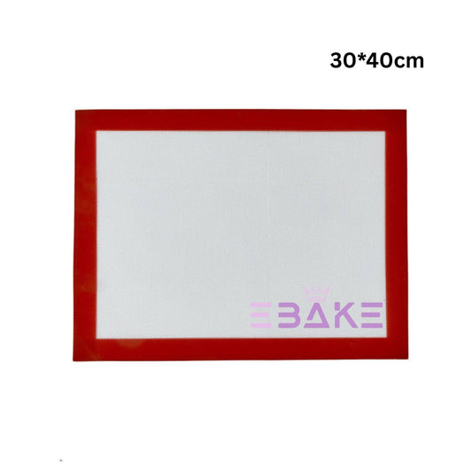 Macaron Baking Mat / Non Stick Silicone Baking Sheet 30*40 (Red)
