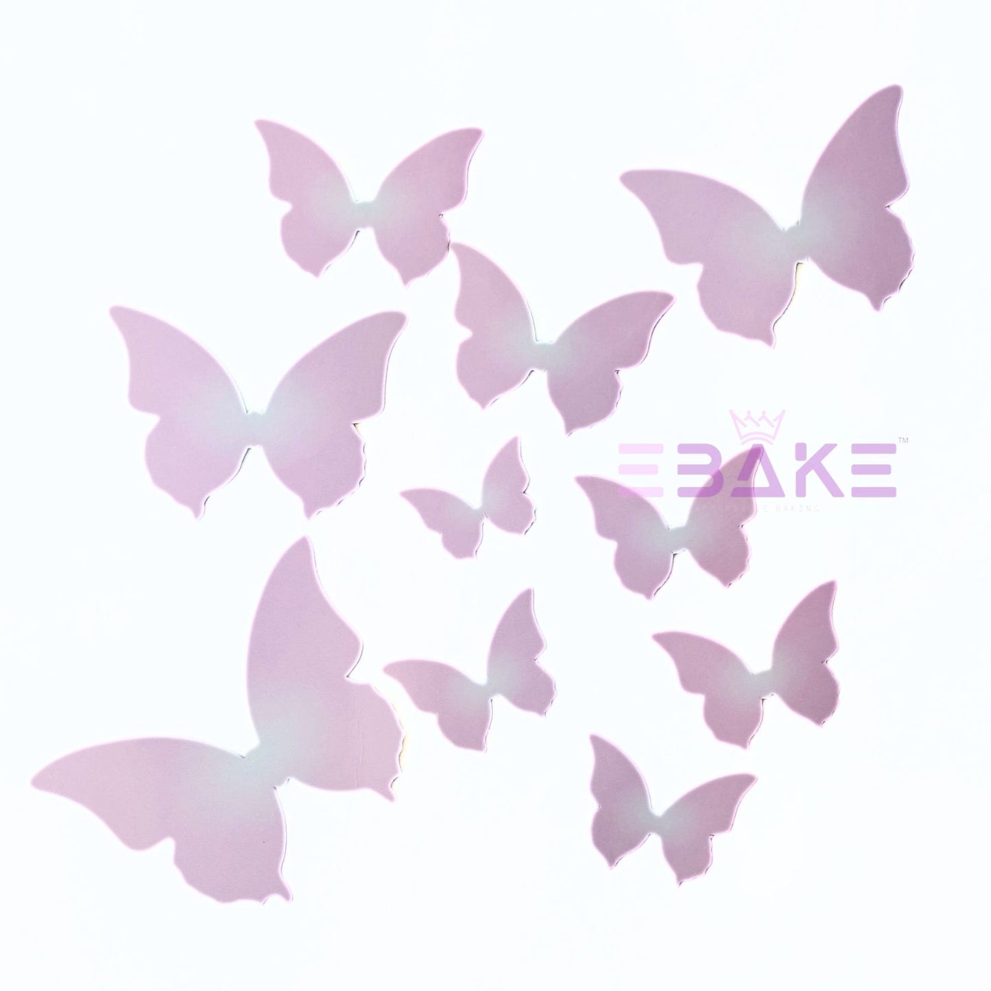Paper Butterflies - (Set of 10 Pieces) Oyster Pink