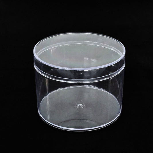 400ml Round Acrylic Dessert Box / Cake Tub With Lid