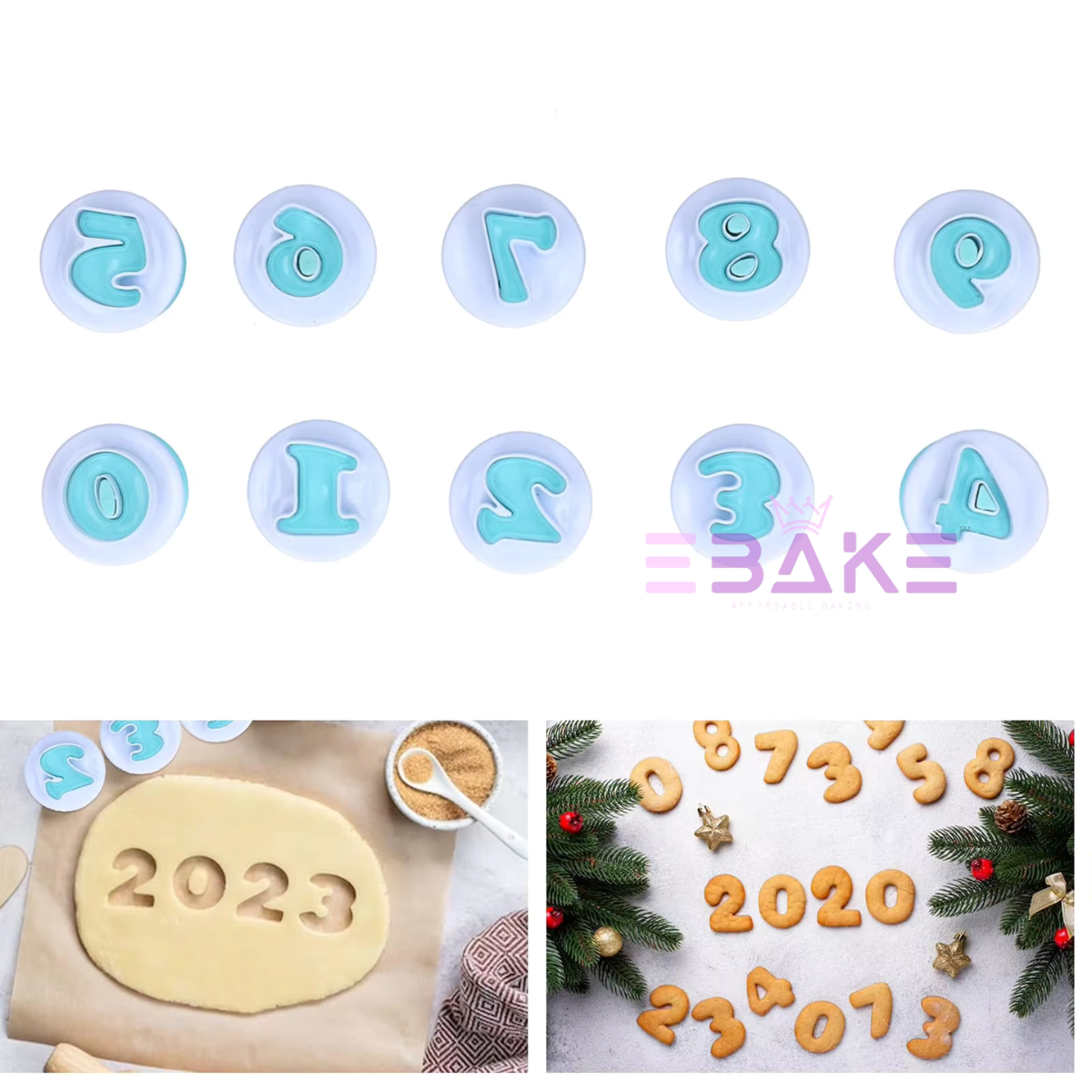 Number Cookie/Fondant Plunger Cutter