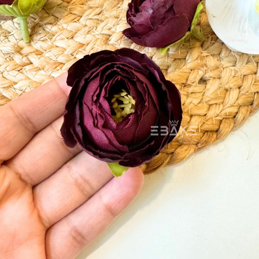 Small Peony - A1207 (Single Piece) Maroon