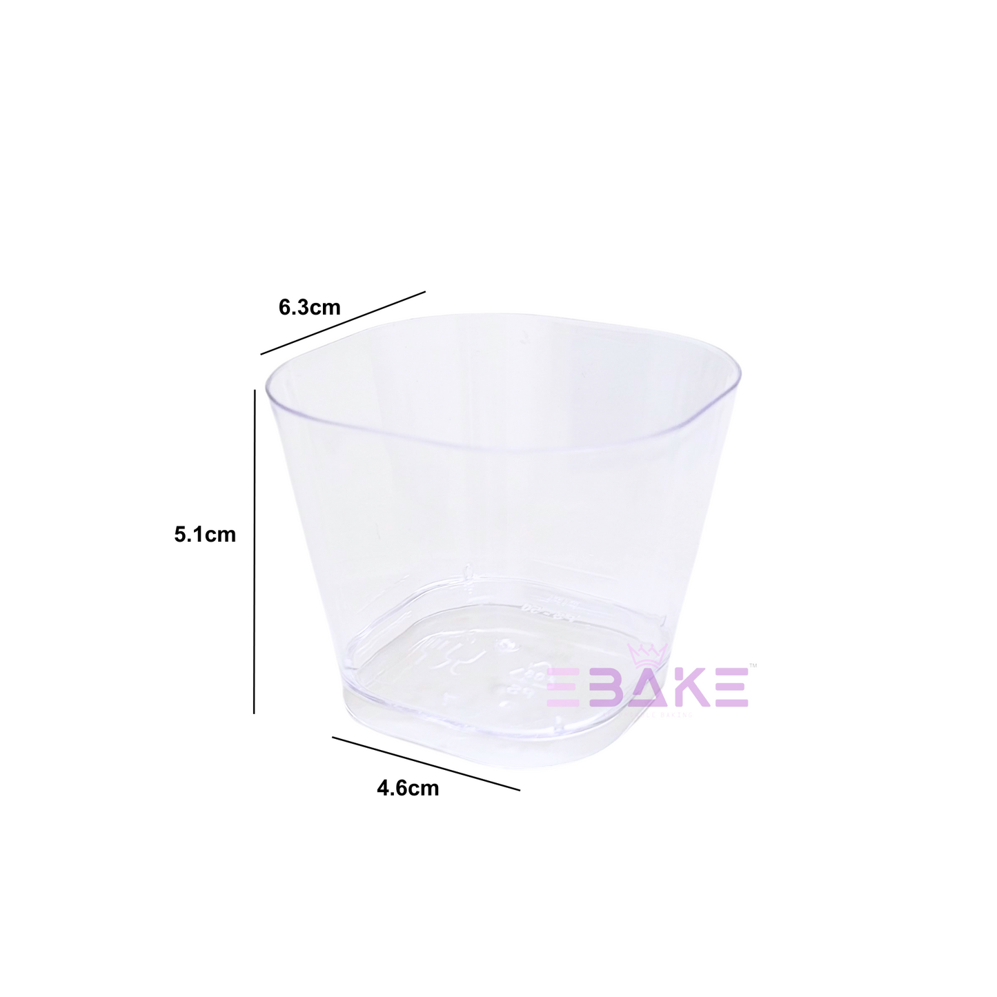 Acrylic Dessert Cups / Mousse Cups 120ml