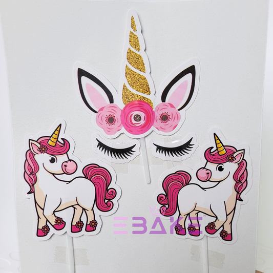 Unicorn Paper Theme Topper