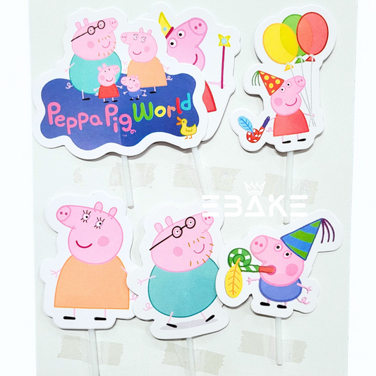 Peppa Pig Theme Paper Topper Set