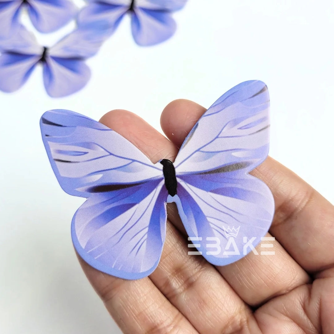 Paper Butterflies - Blue Marguerite (Set of 10 Pieces)