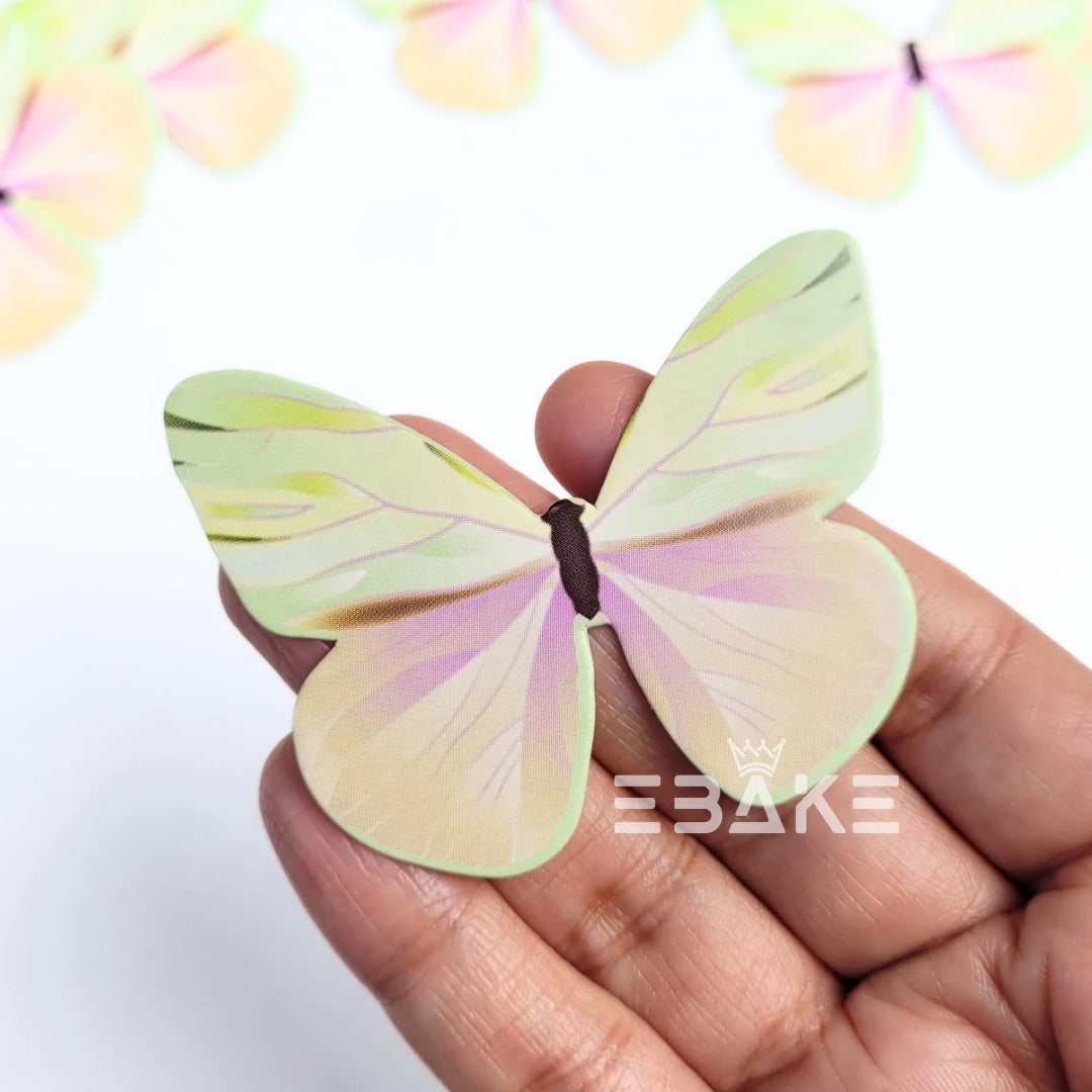 Paper Butterflies - Shaded Green (Set of 10 Pieces)