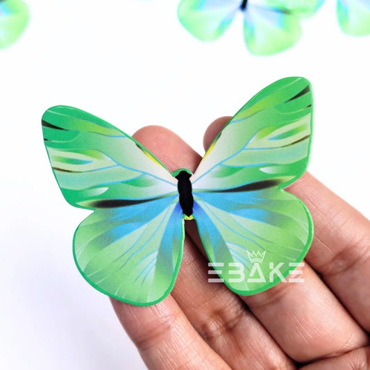 Paper Butterflies - Green&Blue (Set of 10 Pieces)