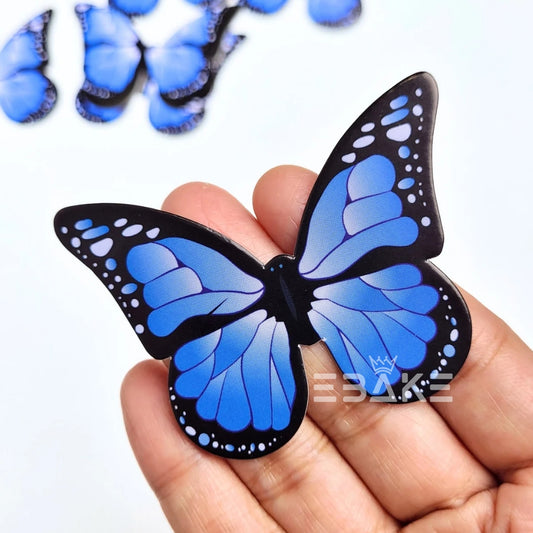 Paper Butterflies - Dark Blue (Set of 10 Pieces)