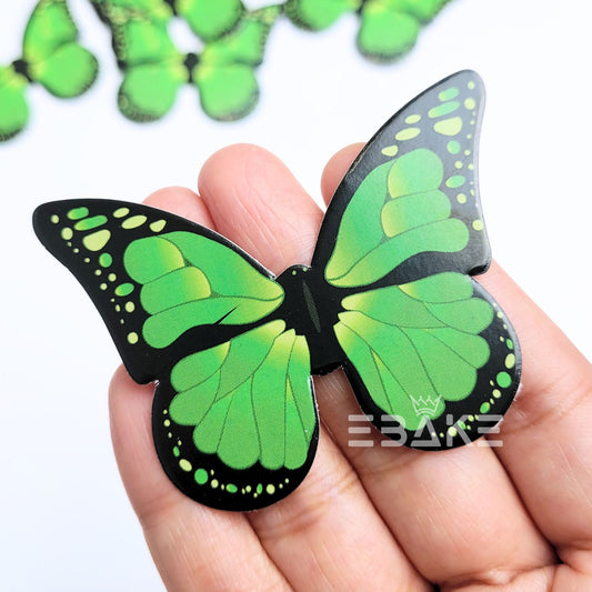 Paper Butterflies - Green (Set of 10 Pieces)