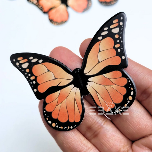 Paper Butterflies - Orange (Set of 10 Pieces)