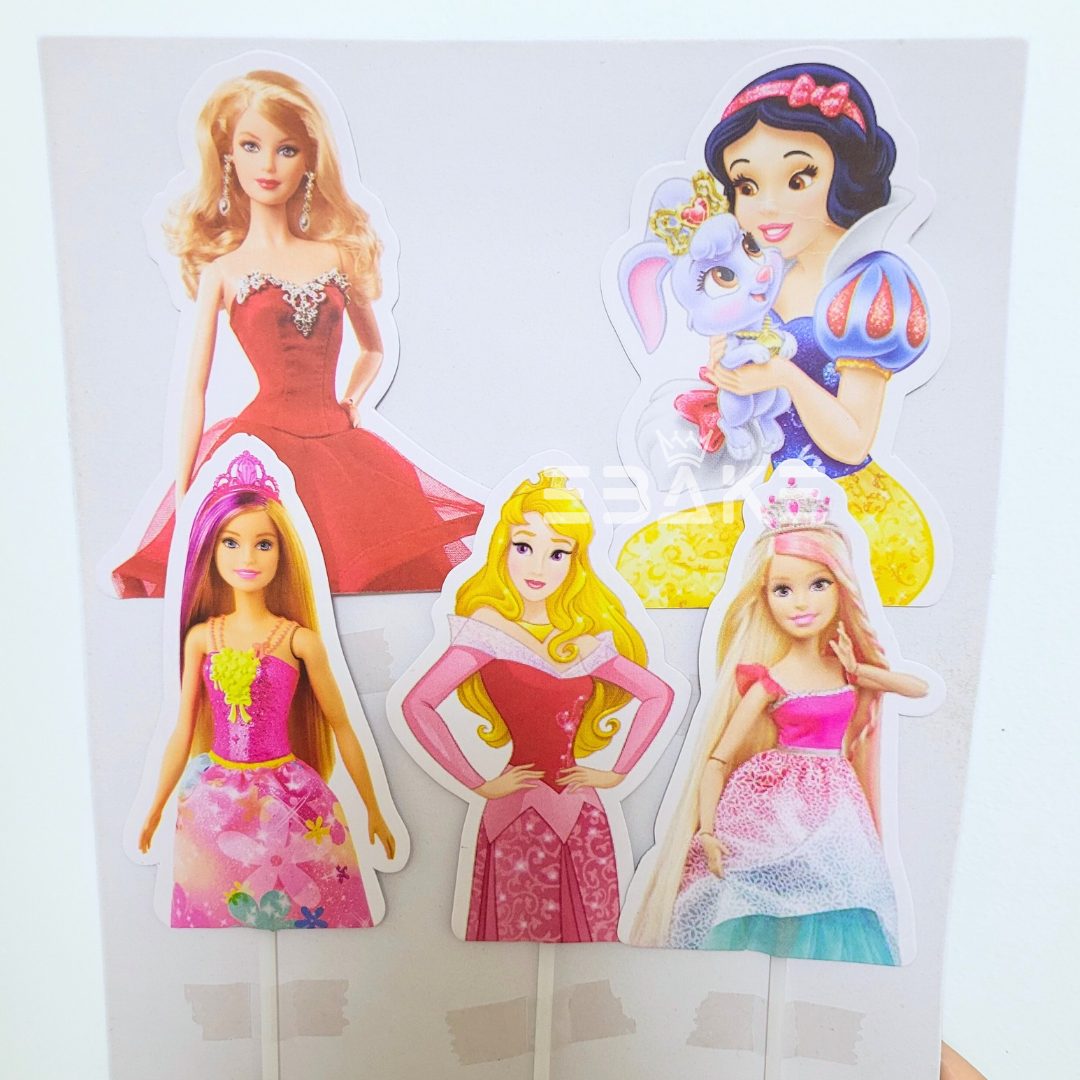 Princess & Barbie Theme Paper Topper