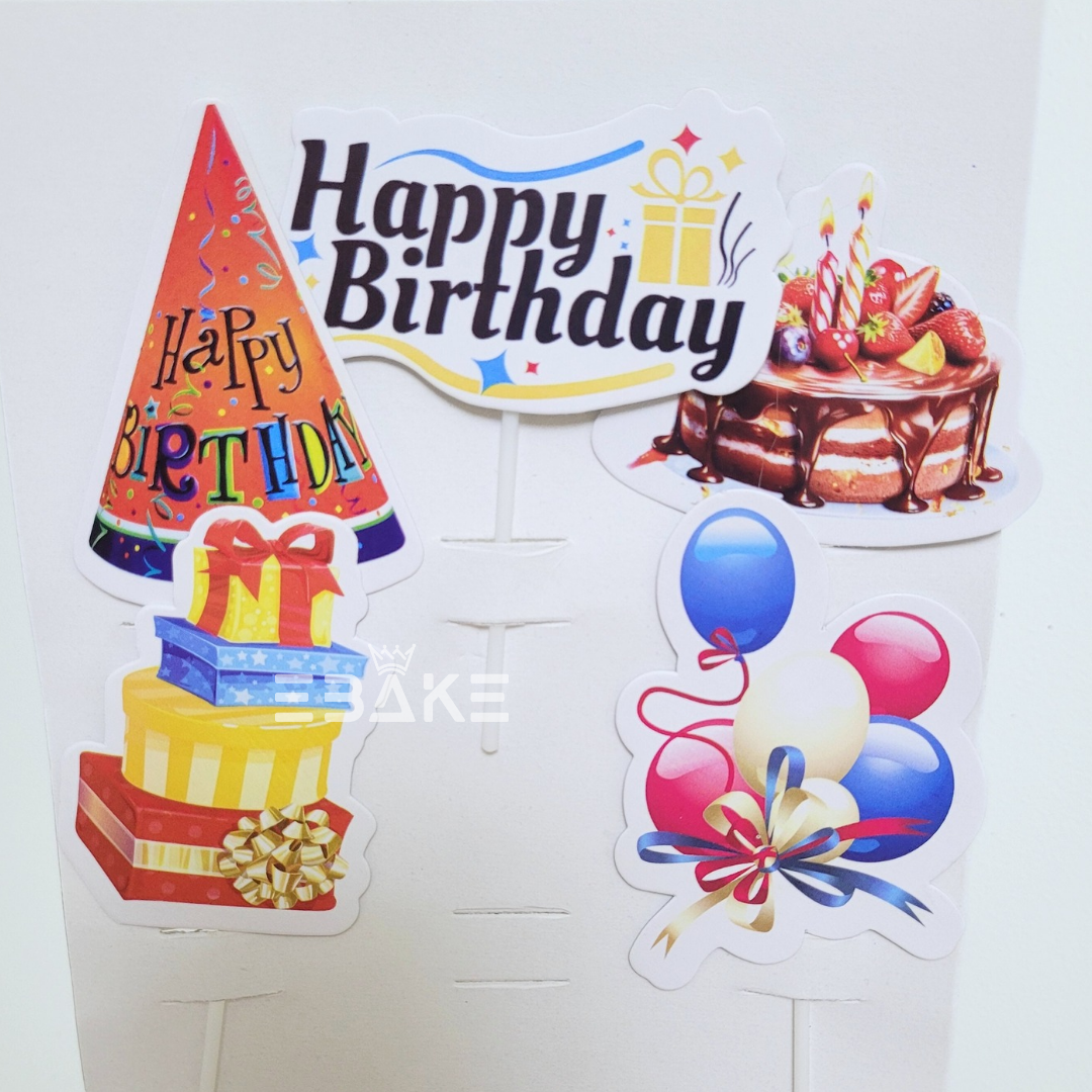 Birthday Paper Theme Topper