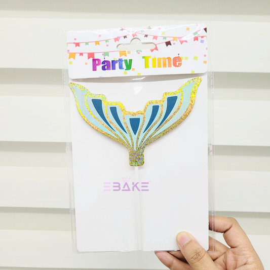 Mermaid Tail Paper Topper (Single Piece)