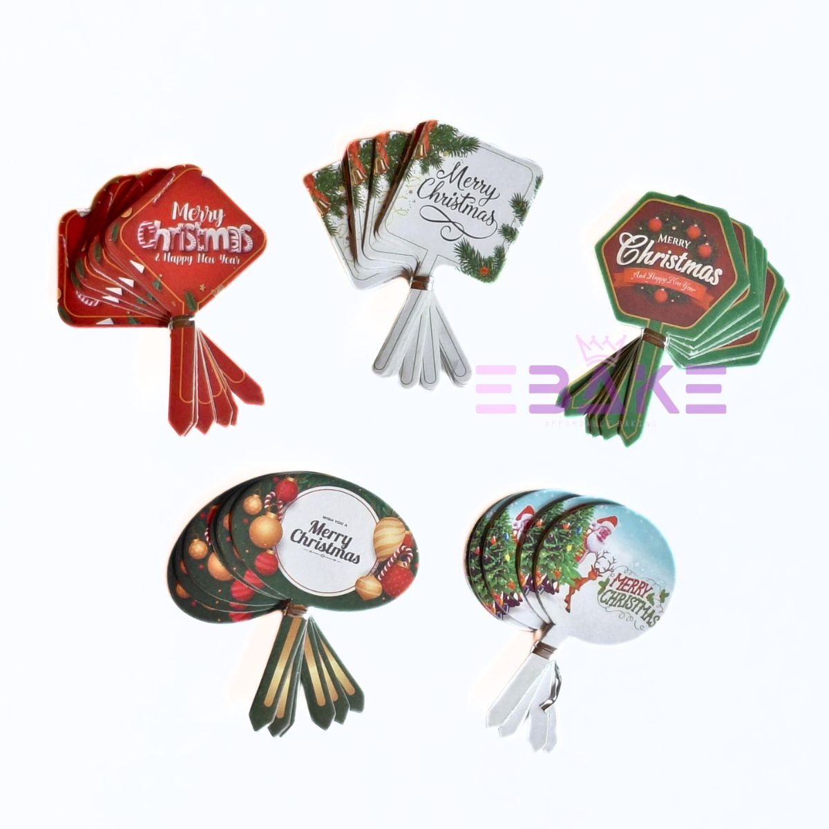 Merry Christmas Paper Tags (Set Of 100 Pieces)