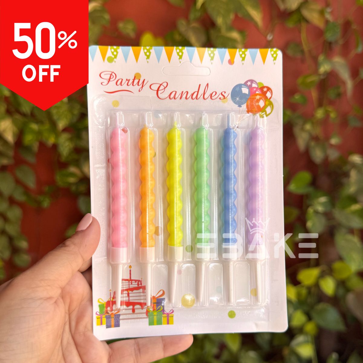 Pastel Color Twisted Candle Set