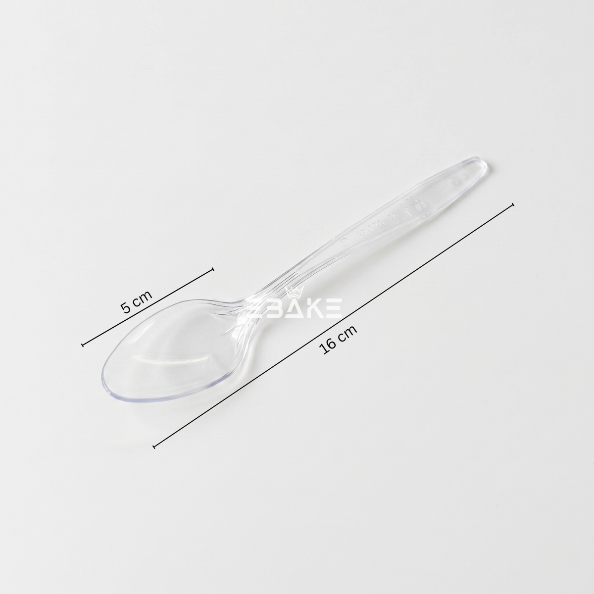 Plastic Spoons / Disposable Transparent Dessert Spoons (Set of 10)