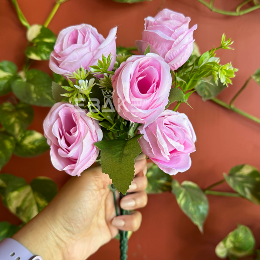 A1223 Pink Rose Bunch (5 Roses With Fillers)