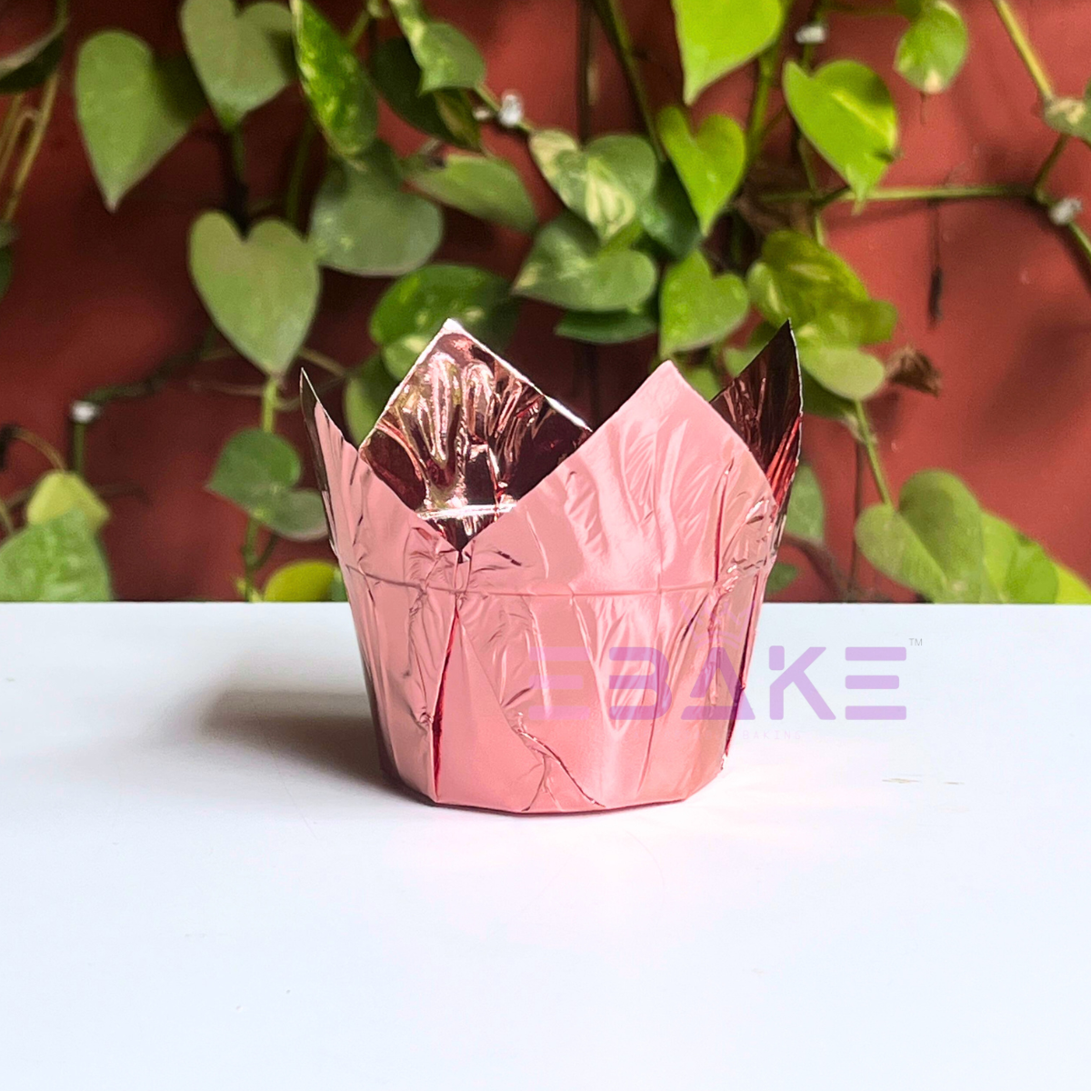 Rose Gold Tulip Cupcake Liner Paper Baking Cups (Set of 50)