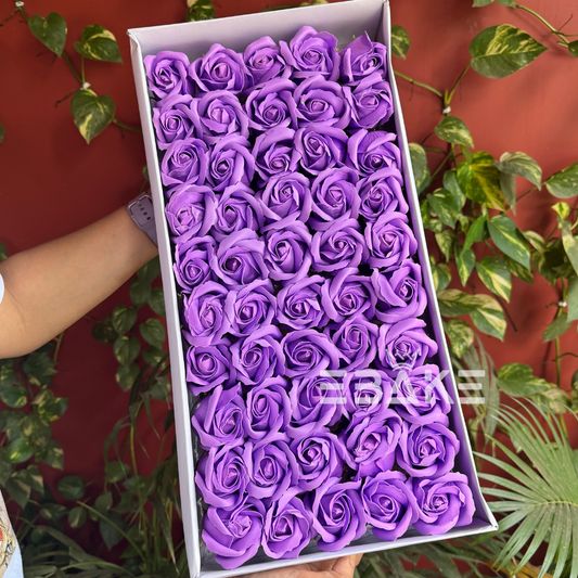 Scented Rose - Lavender Full Box (50 Pieces)