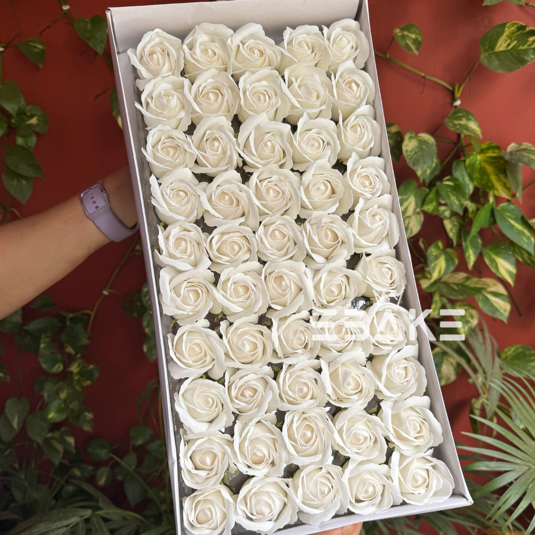 Scented Rose - White Full Box (50 Pieces)