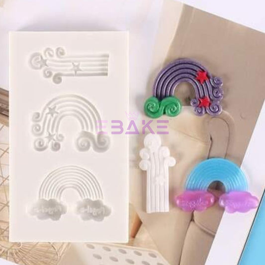 Rainbow Silicone Fondant Mould Small