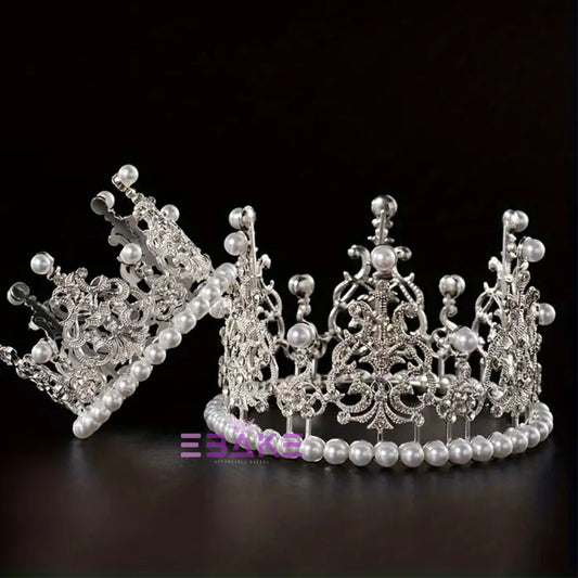 Medium Cake Crown - Silver