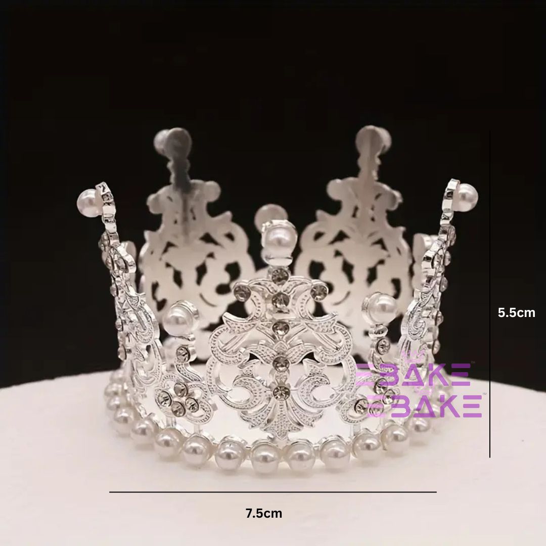 Medium Cake Crown - Silver