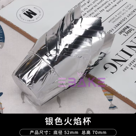 Silver Tulip Cupcake Liner Paper Baking Cups (Set of 50)