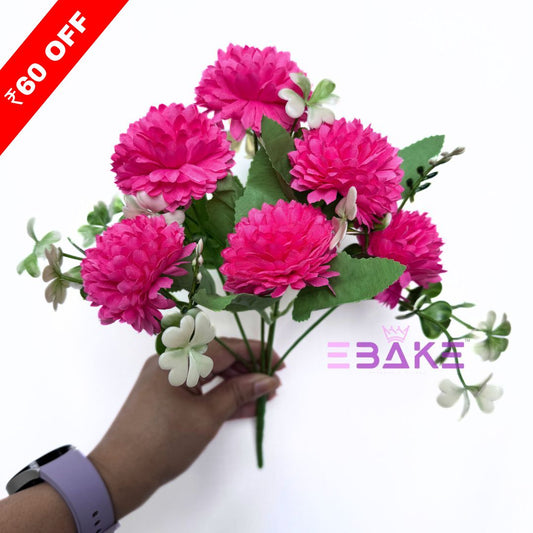 A1270 Pink Dahlia Bunch (6 Dahlias With Fillers)