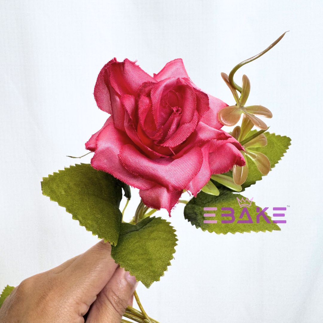 A1251 Coral Pink Rose Bunch (7 Roses With Fillers)