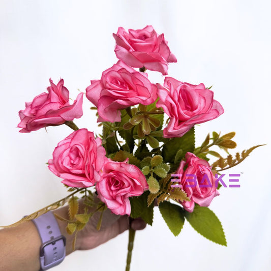 A1250 Pink Rose Bunch (7 Roses With Fillers)