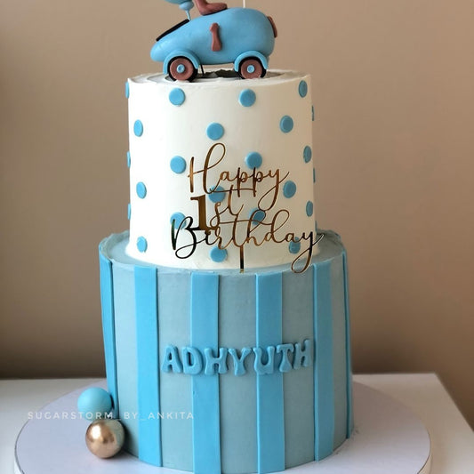 Happy 1st Birthday Cake Topper / First Birthday