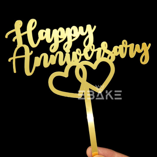 Happy Anniversary Cake Topper