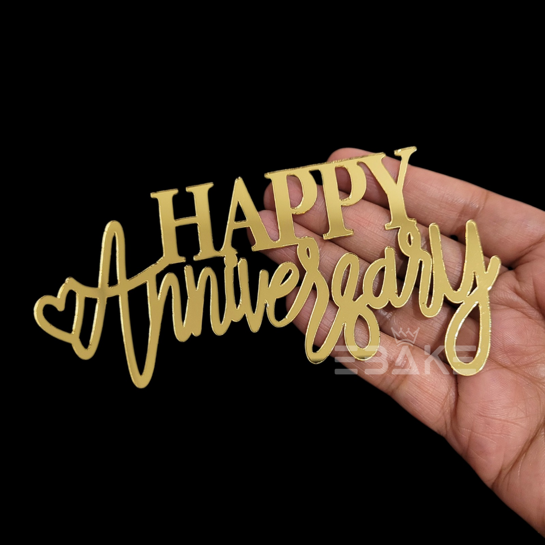 Happy Anniversary Cutout (Cake Charm)