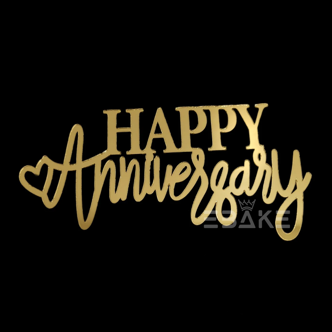 Happy Anniversary Cutout (Cake Charm)