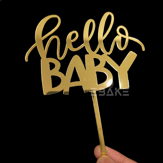 Hello Baby Cake Topper