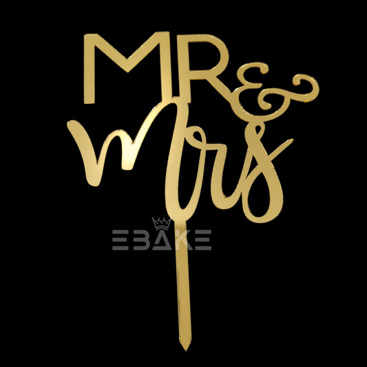 Mr & Mrs Cake Topper