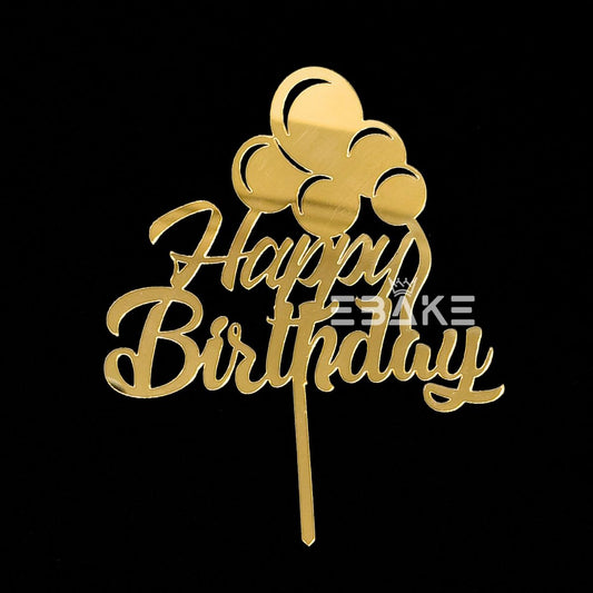 Happy Birthday Cake Topper Balloon