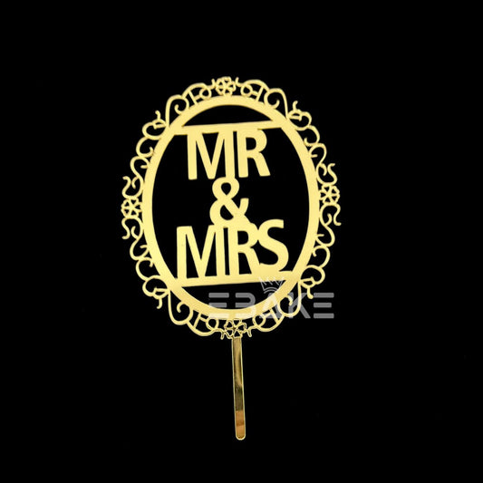 Mr & Mrs Cake Topper