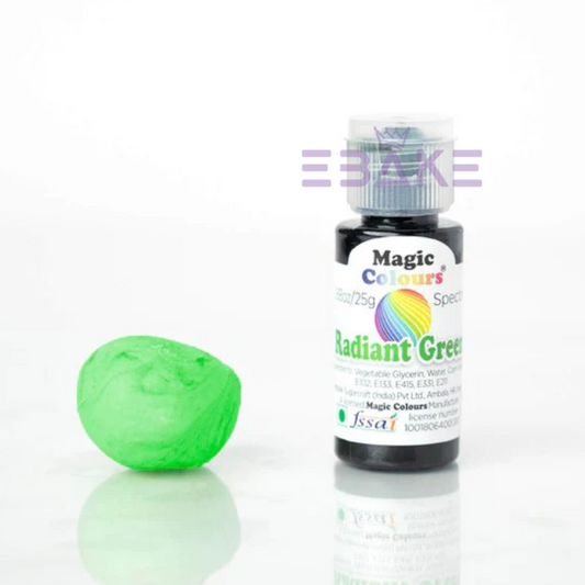 Magic Colours Radiant Green Edible Gel Colour - 25g Bottle