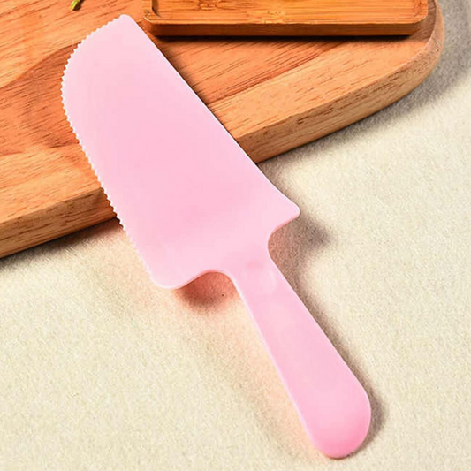 Pink Cake Knife - Cut & Serve (Cutter/Slicer/Server - Single Piece)